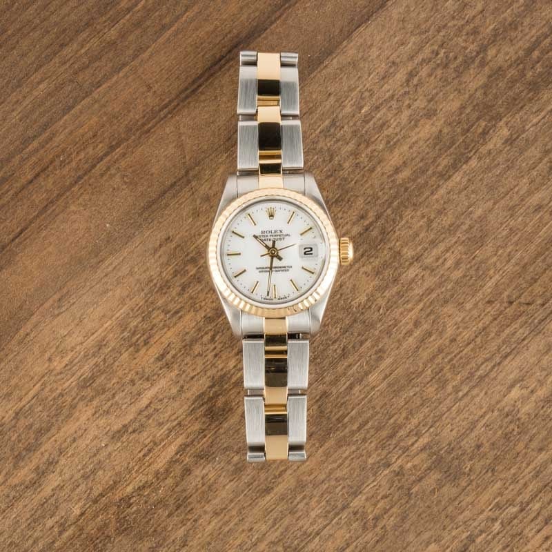 Pre-Owned Ladies Rolex Datejust 69173 White Dial