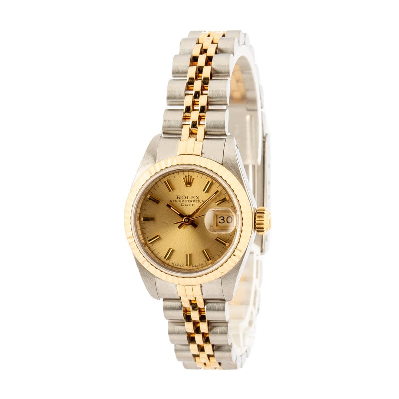 Women's Rolex Date 69173 Champagne