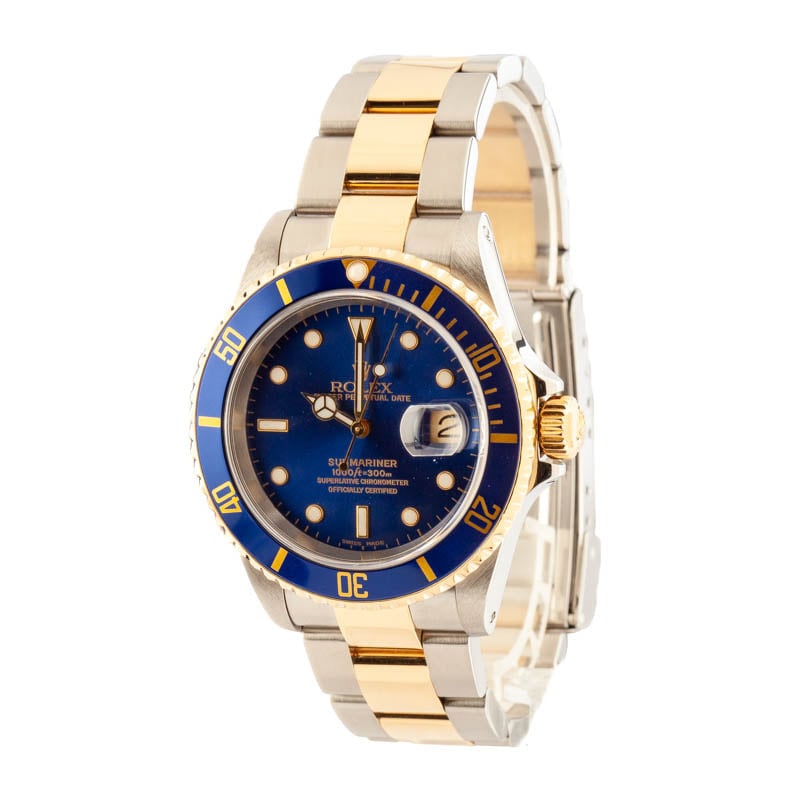 Rolex Submariner 16613 Blue Dial