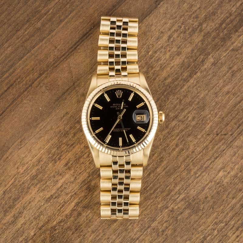 Rolex Date 15037 Black Dial