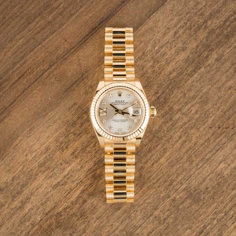 Ladies Rolex Datejust 279178 18k Yellow Gold