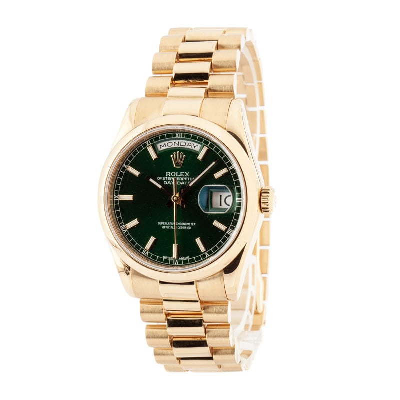 Rolex Day-Date 118208 Green Dial