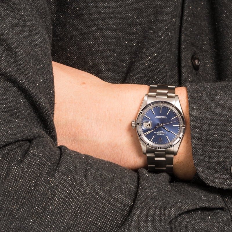 Rolex Date 1501 Blue Dial