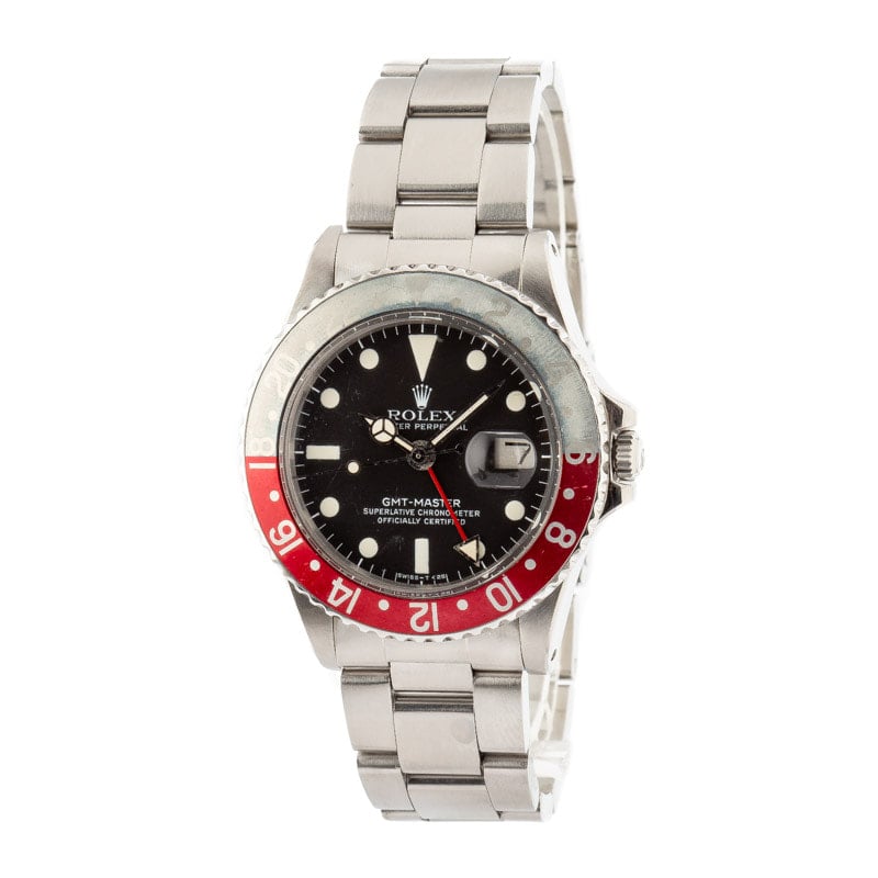 Vintage Rolex GMT-Master Ref 1675 Stainless Steel Oyster