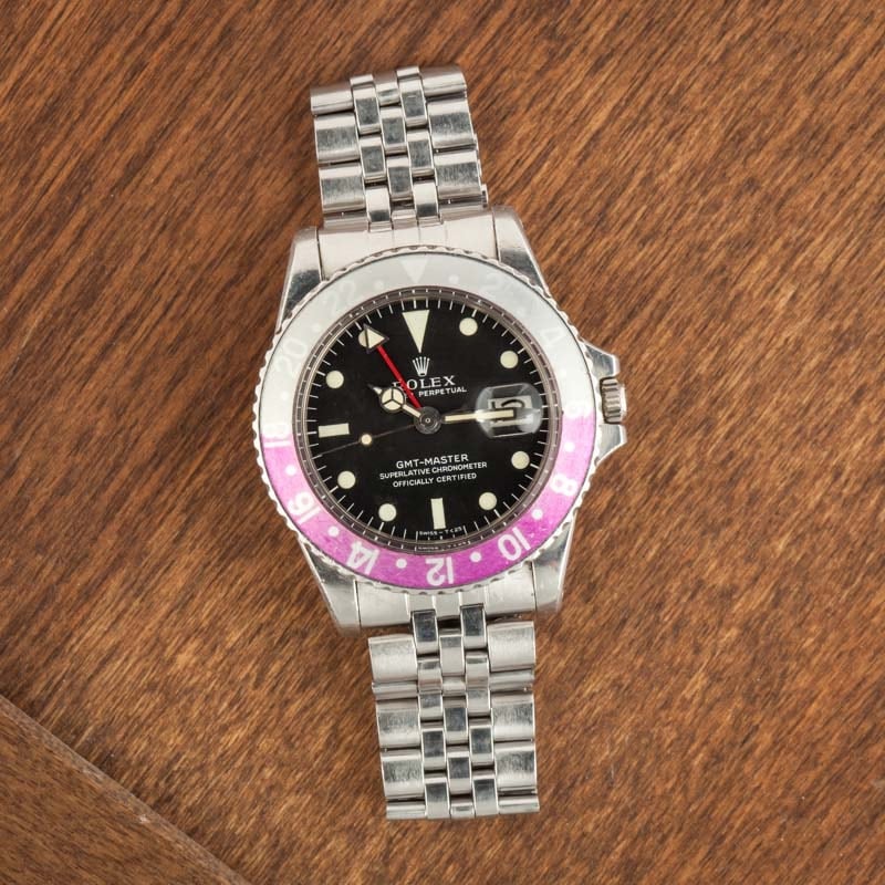 Vintage Rolex GMT-Master Ref 1675 Steel Pepsi