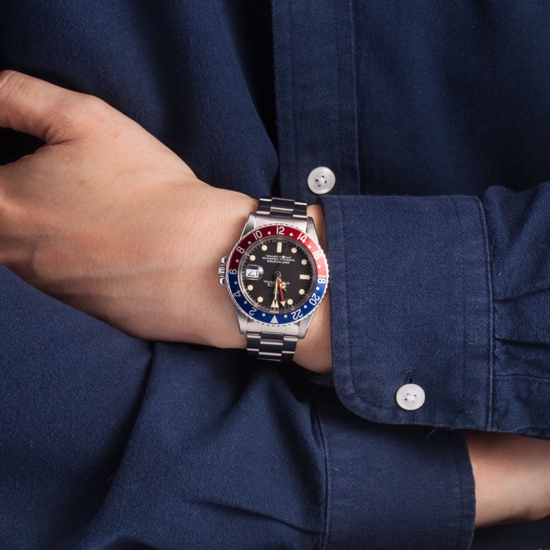 Vintage Rolex GMT-Master Ref 16750 Pepsi