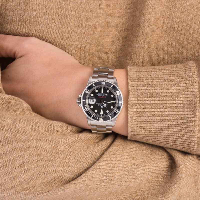 Vintage Rolex Red Submariner 1680 Feet First