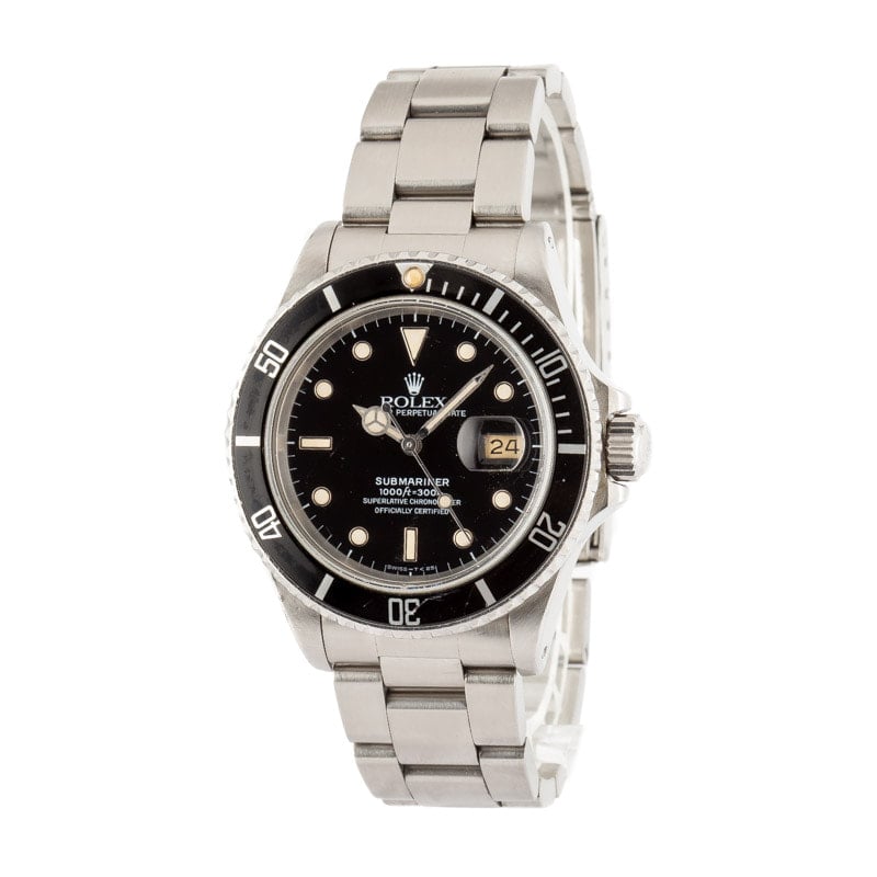 Rolex Submariner Ref 16800 Steel Oyster