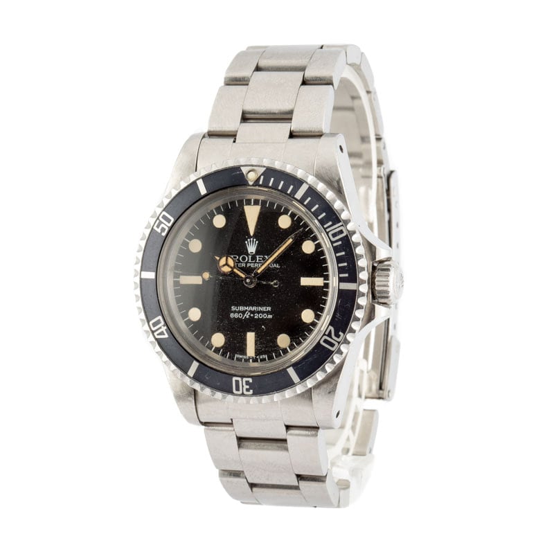 Vintage Rolex Submariner 5513 Maxi Mark III "Lollipop"