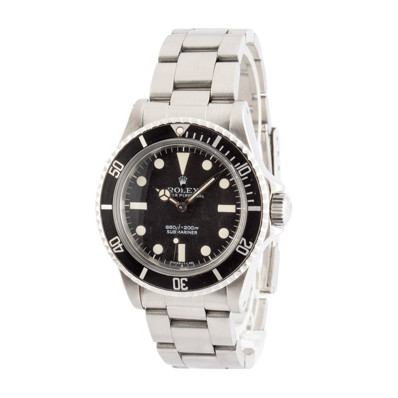 Vintage Rolex Submariner Ref 5513 Steel Oyster