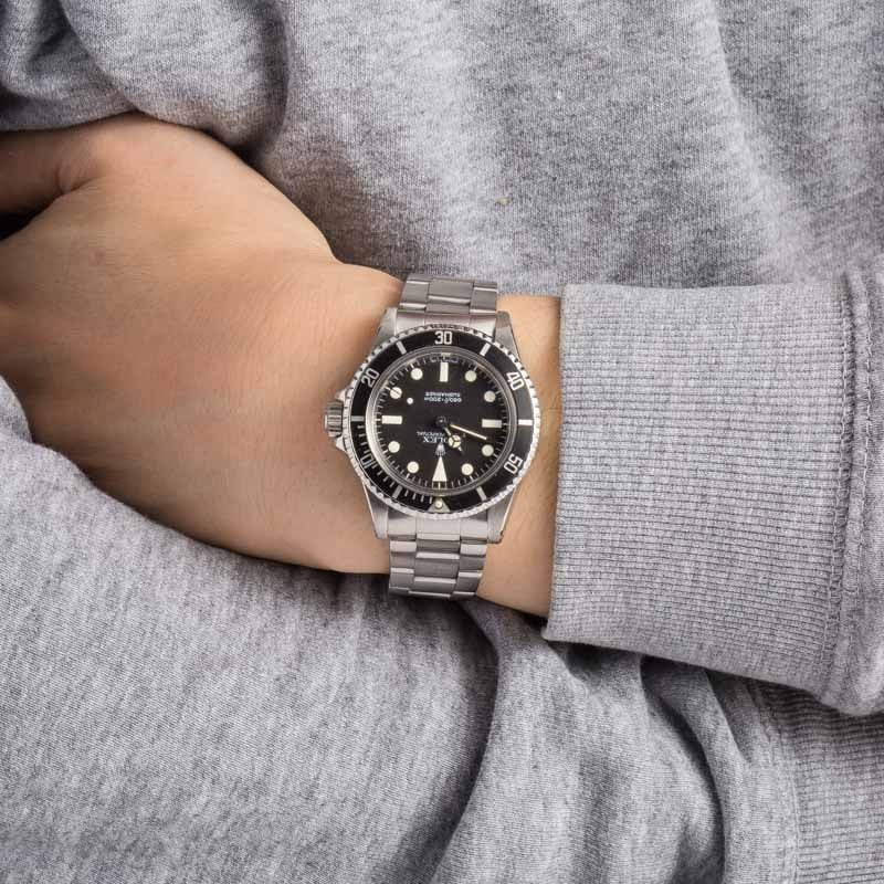 Vintage Rolex Submariner Ref 5513 Steel Oyster