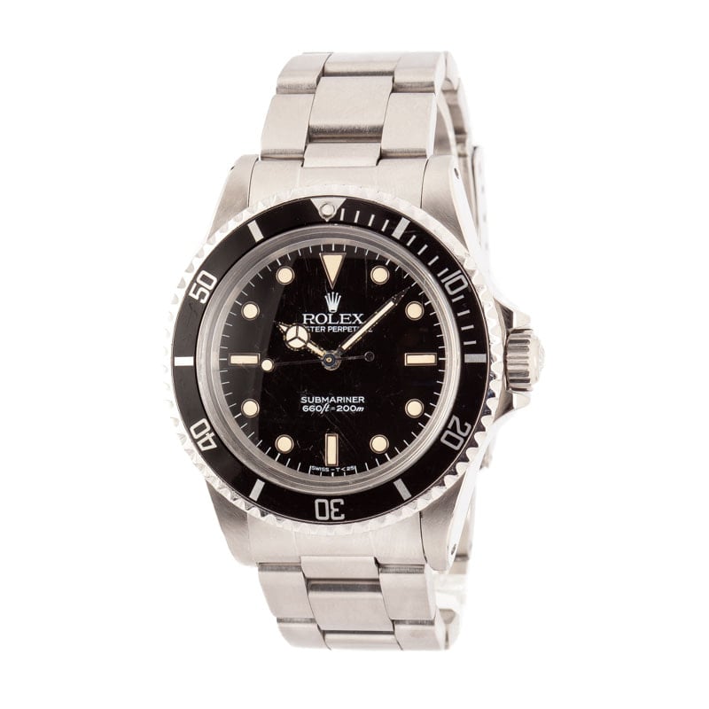 Vintage Rolex Submariner 5513 Black Spider Dial