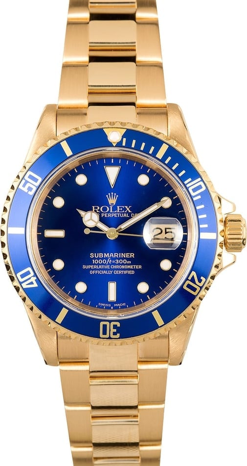 Buy Used Rolex Submariner 16618 | Bob's Watches - Sku: 115151