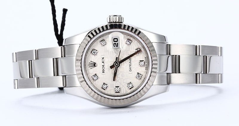 Rolex Ladies Datejust 179174 Silver Jubilee Diamond Dial