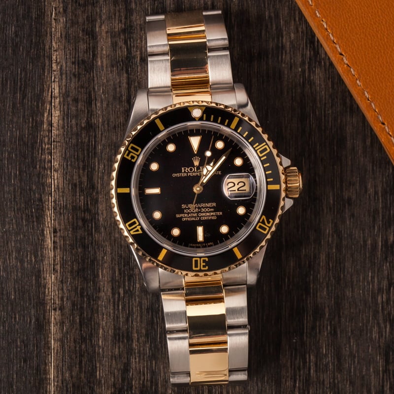 Rolex Submariner 16613 Black Dial Two-Tone Oyster