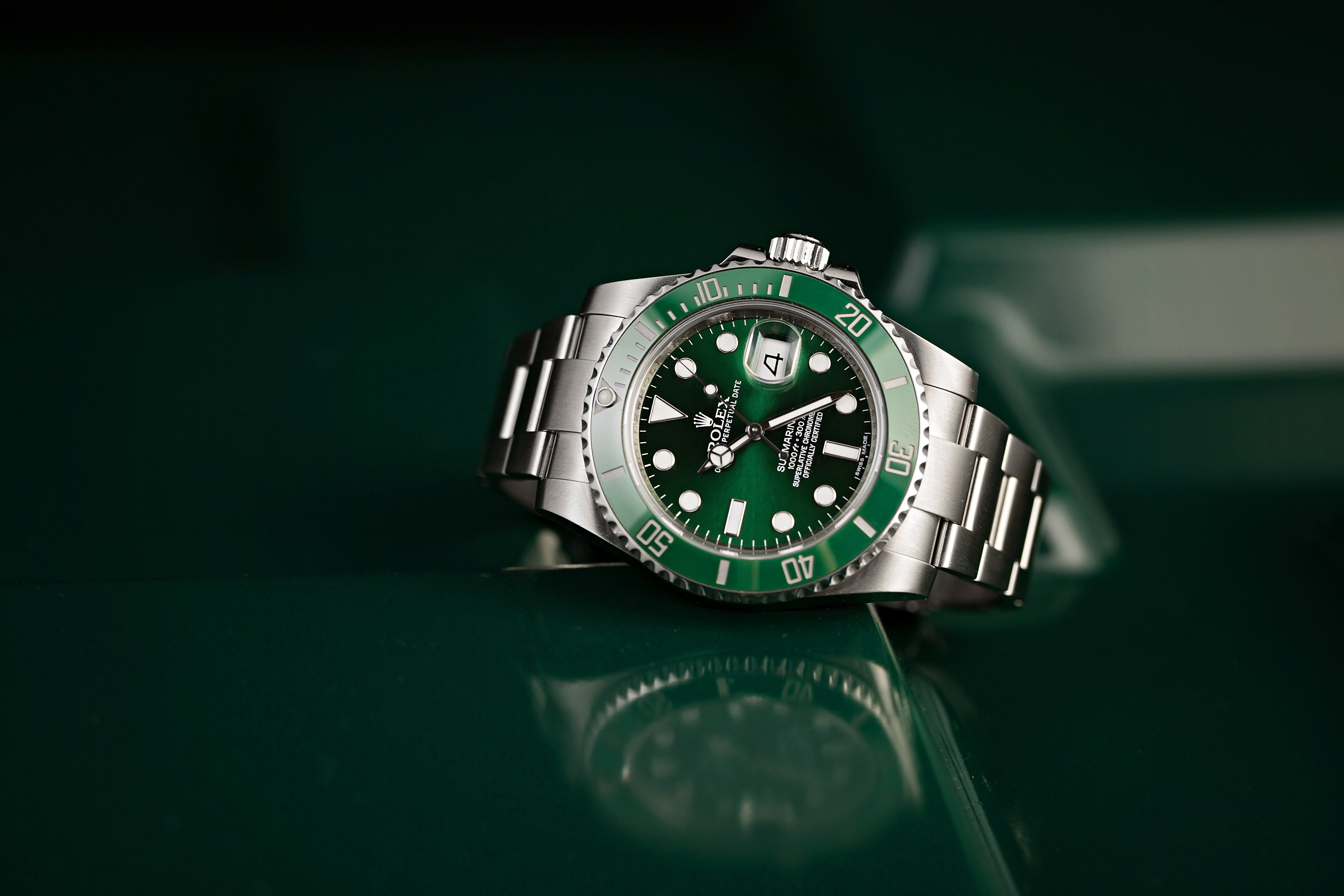 Rolex Submariner Green Case Wristwatches for sale
