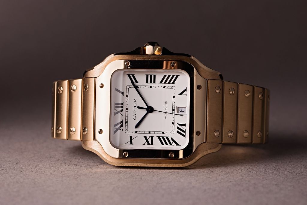 Cartier Santos Gold Watch