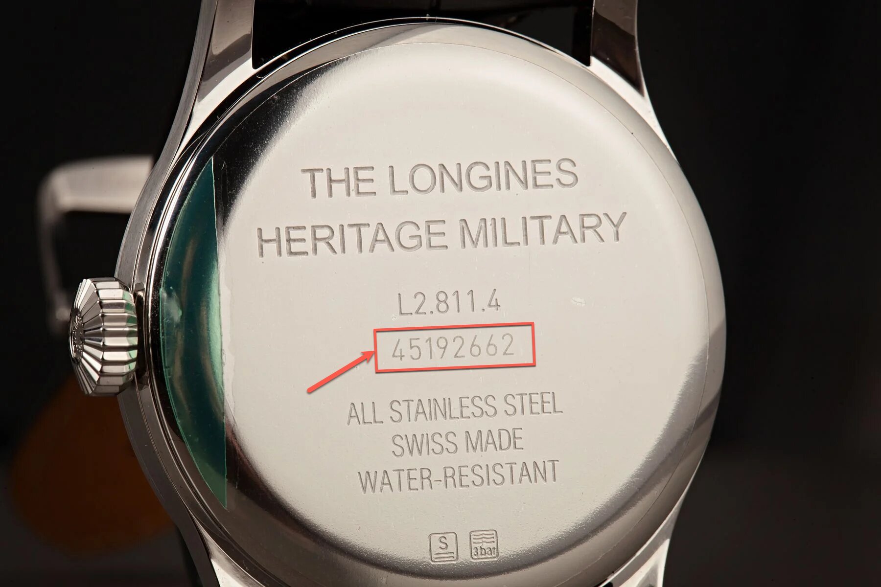 Longines Serial Number Example