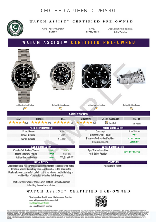 Watches Authenticity Guarantee Review 