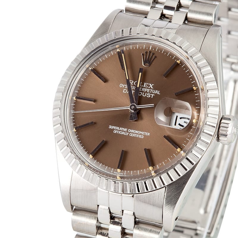 Mens Rolex Datejust 16030 Bronze Dial