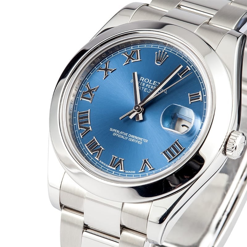 Rolex Datejust 116300 Blue Roman Dial