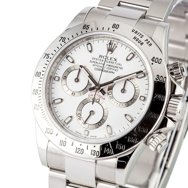 Rolex White Daytona Cosmograph 116520 White Dial