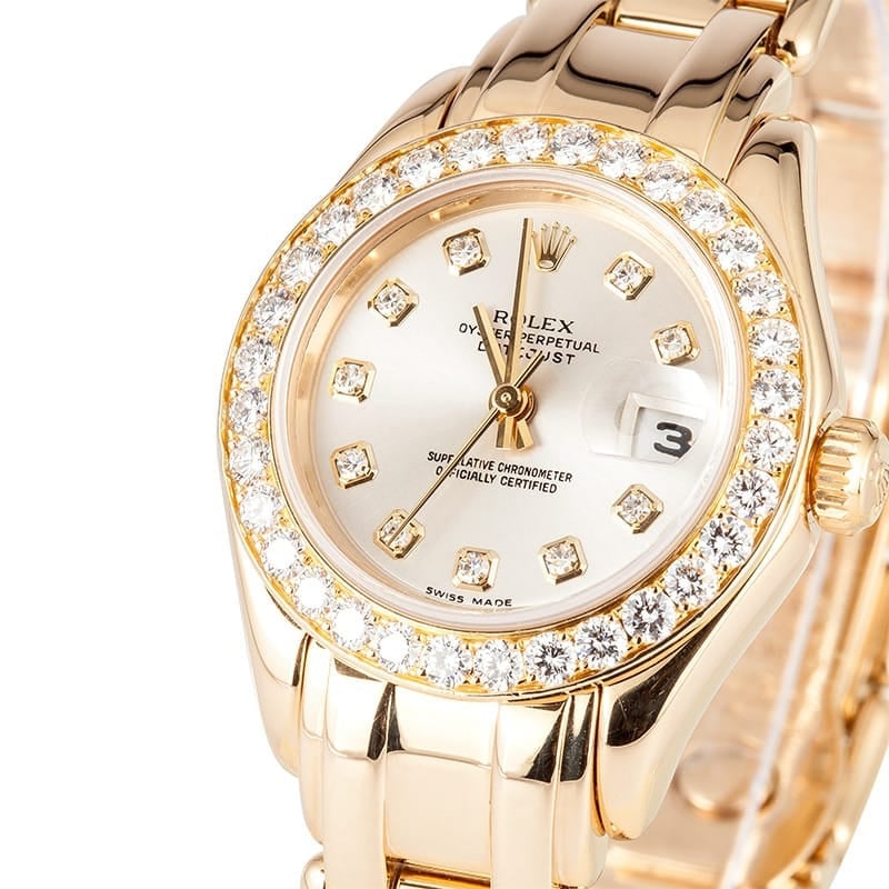 Ladies Rolex 18K Pearlmaster 69298