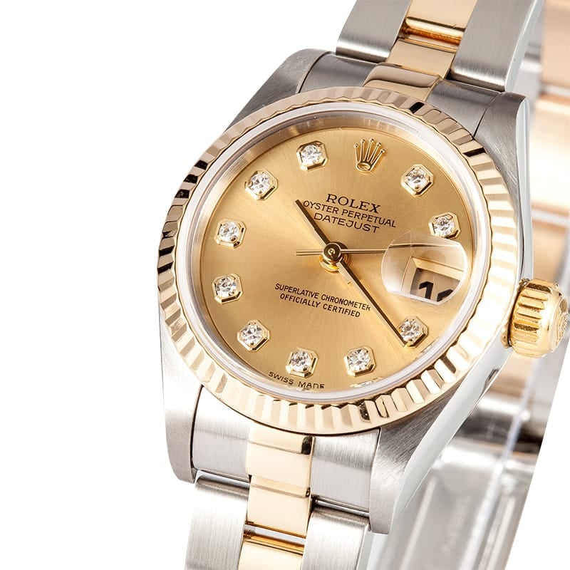 Two Tone Rolex Datejust 79173 Diamond Dial