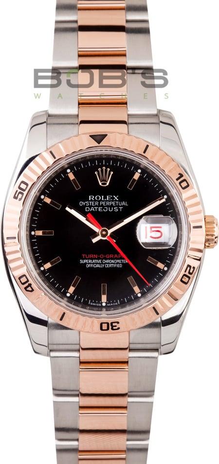 Rolex DateJust Stainless Steel and Rose Gold Bob s Watches