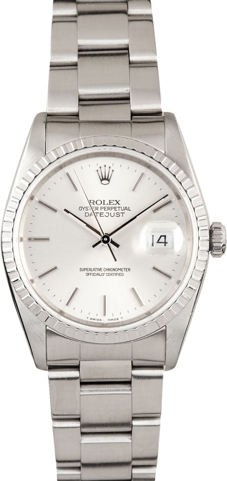 Rolex DateJust Steel Ref. 16220 Save at Bob's Watches