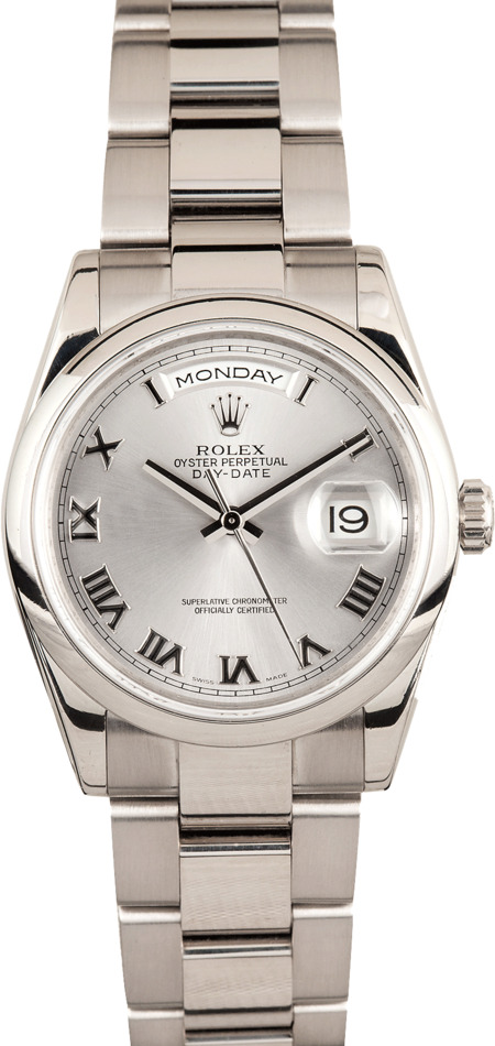 Rolex Mens Presidential 118209 White Gold