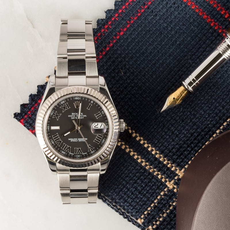 Rolex Datejust II 116334 Black Roman