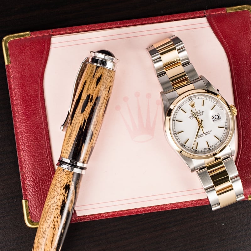 Rolex Datejust 16203 White Index Dial