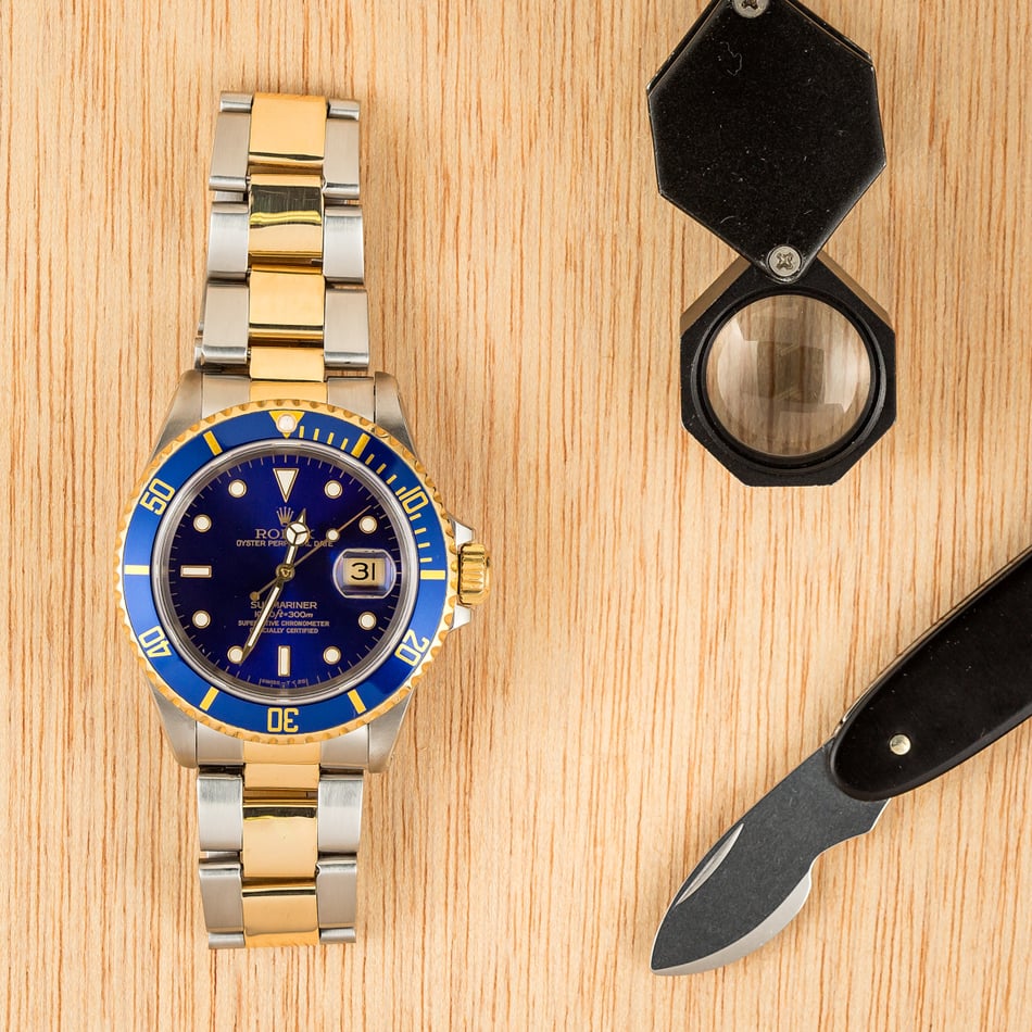 Rolex Submariner Blue Dial 16613 Certified Pre-Owned