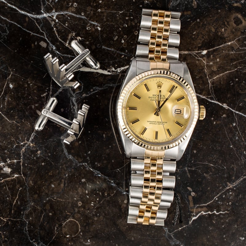 Rolex Datejust 16013 Certified Pre-Owned Champagne