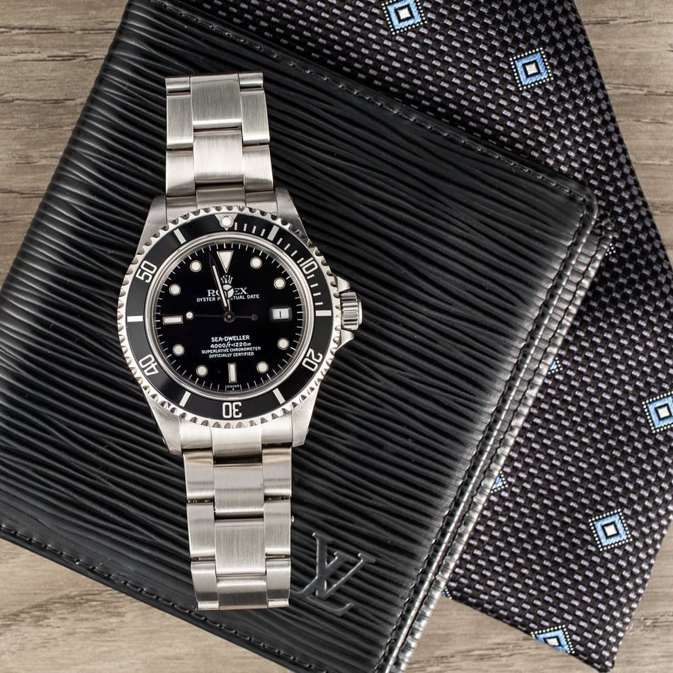 Rolex Sea-Dweller 16600 Black 100% Authentic