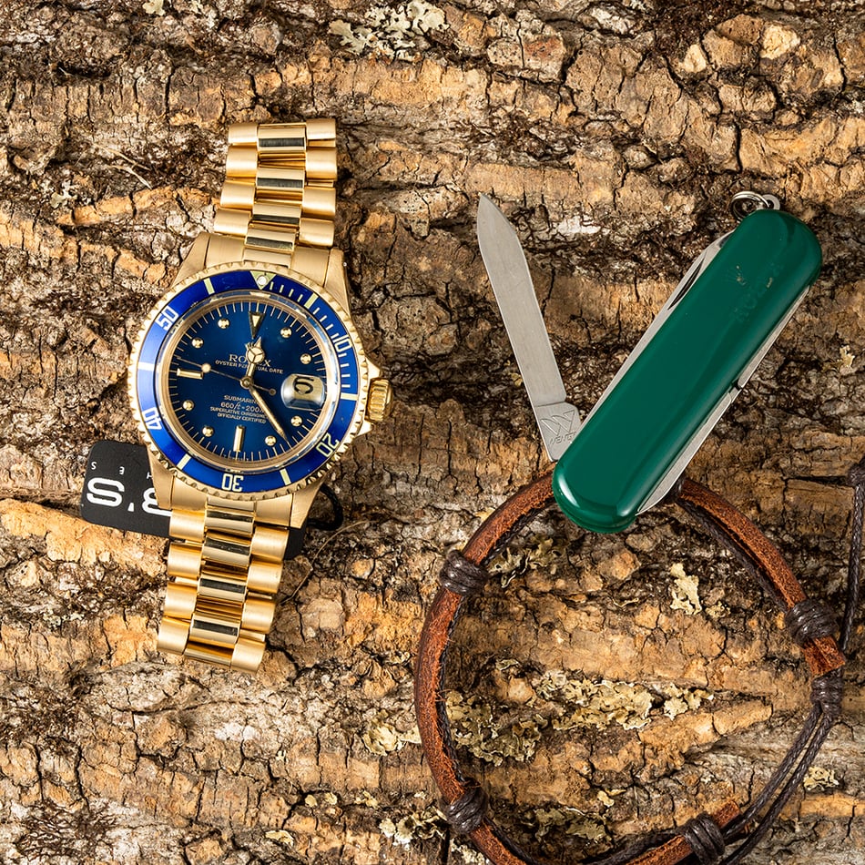 Rolex Vintage Submariner 1680 Yellow Gold