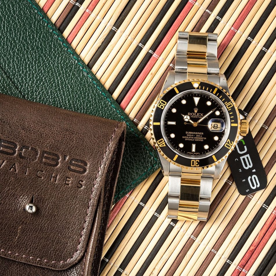 Rolex Submariner Two-Tone 16613 Oyster Black