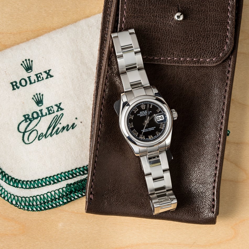 Rolex Lady-Datejust 179160 Black Roman