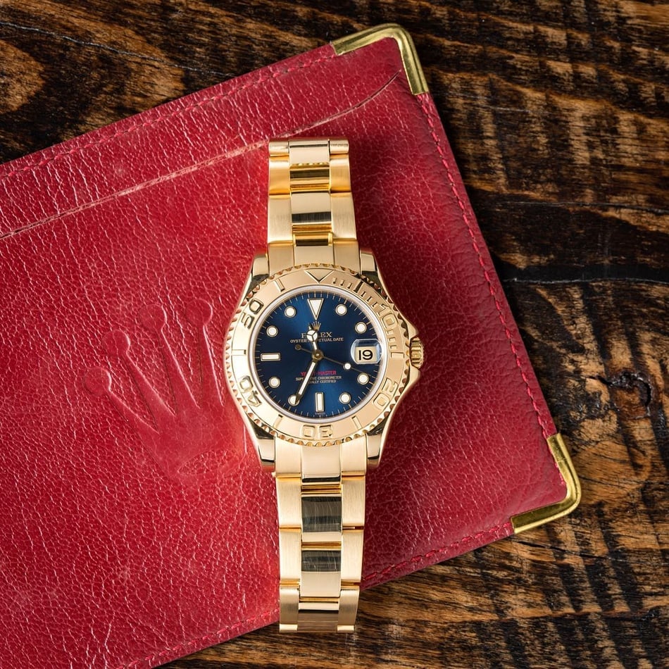 Rolex Yacht-Master 35 Mid-size 168628 Gold