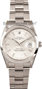 Used Rolex Date Stainless Steel Tiffany Dial 15000