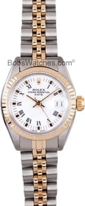 Ladies Rolex Date 6917 White Roman Dial