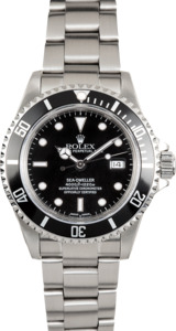 Mens Rolex Sea-Dweller 16600 Black Bezel 100% Genueine