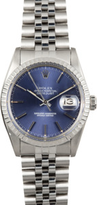 Rolex Datejust Stainless Steel 16030 Blue