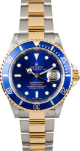 Rolex Submariner 16613 Blue Serial Engraved