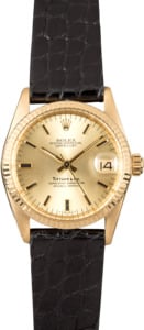 Rolex Gold Datejust 6827 Tiffany & Co Dial