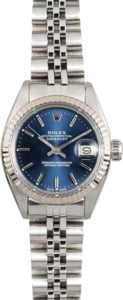 Rolex Ladies Datejust 6917 White Gold Bezel