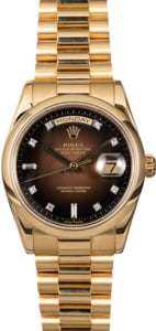 Men's Rolex President Gold 118208 Vignette Dial