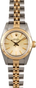 Women's Rolex Oyster Perpetual 67193 Champagne Dial