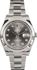 PreOwned Rolex Datejust 116334 Slate Diamond Dial